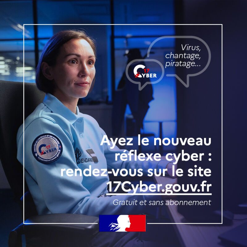 Image for the Tweet beginning: #17cyber 
📱💻Victime d'un acte de